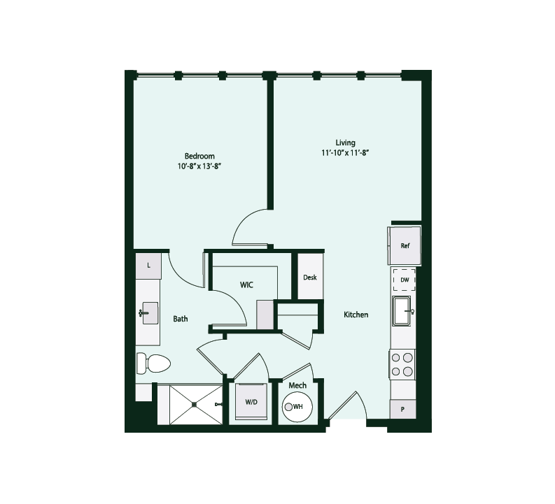 Floor plan layout diagram for E4